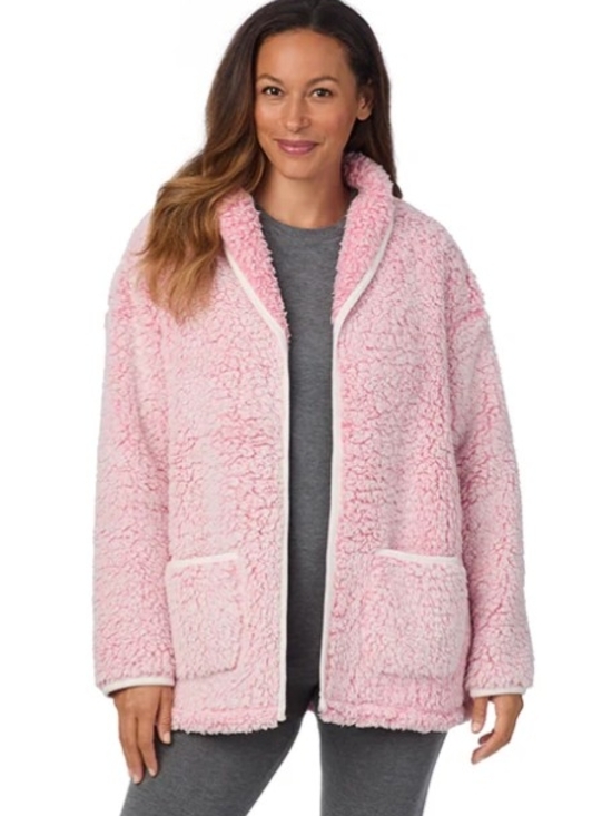 Cuddl Duds Jackets & Blazers - NWT Cuddl Duds Pink Sherpa Cardi Small